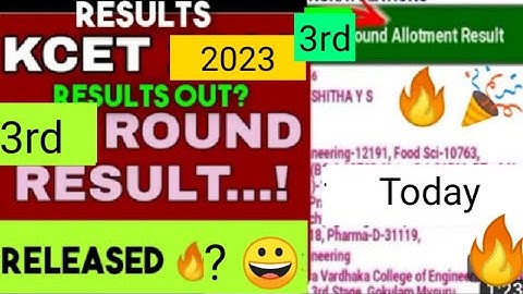 WHEN IS KCET SECOND EXTENDED ROUND 2023/ KCET 2ND EXTENDED ROUND 2023