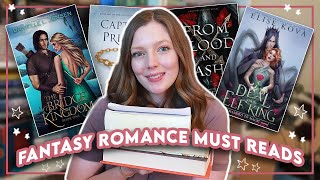 FANTASY ROMANCE BOOK RECOMMENDATIONS ?? // steamy, escapist books you'll fall in love with!