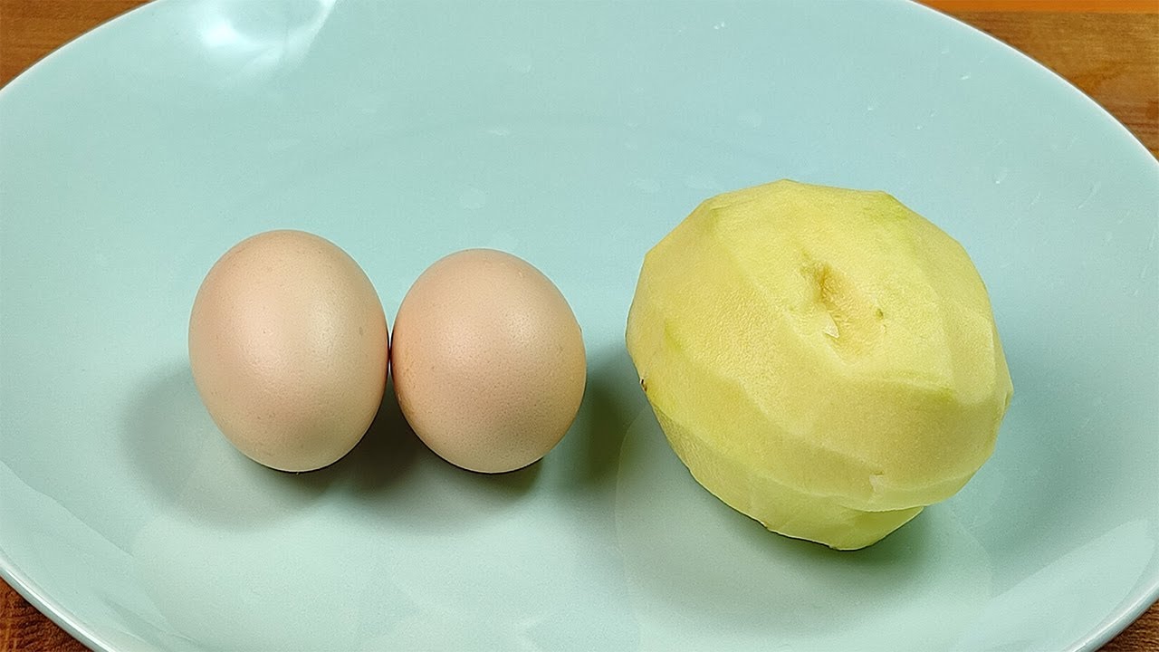 how to cook Potato and eggs! Ready in minutes. Easy eggs and potato