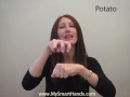 potato - ASL sign for potato