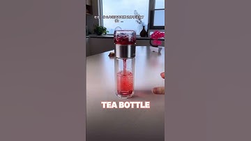 Most convenient tea bottle💯 #tea #teacup #filterbottle #stainlesssteelbottle #lifehack #lifehacks