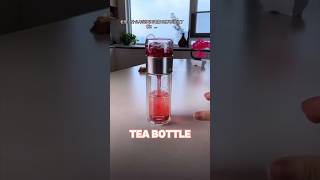 Most convenient tea bottle💯 #tea #teacup #filterbottle #stainlesssteelbottle #lifehack #lifehacks