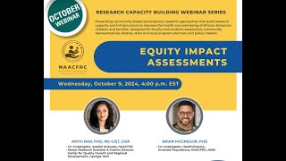 Equity Impact Assessments