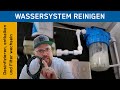 Wassersystem im Camper reinigen und desinfizieren mit WM Aquatec