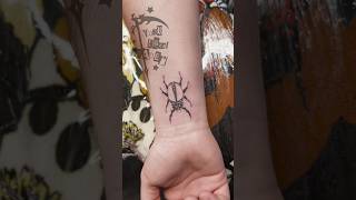 Walk In Flash Design (Not my own c: ) on his wrist from the other day ♡