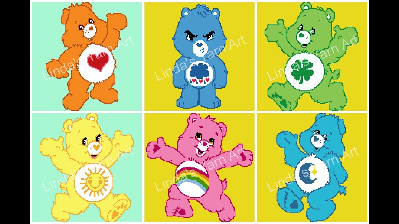 Care Bears For Kids | draw cute bears! - YouTube