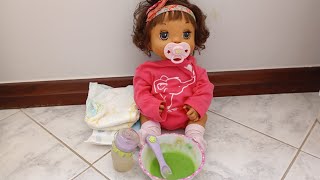 🩷: Almoço caótico da minha Baby Alive Hora do Troninho|Baby Alive|