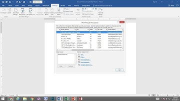 Using Mail Merge with Microsoft Word and Excel 2013