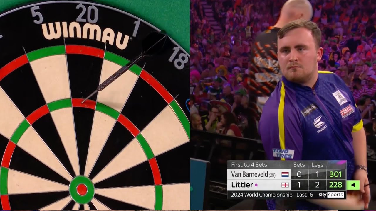 ⁣Luke Littler's Path to the Final.  It's the 2023/24 World Darts Championship