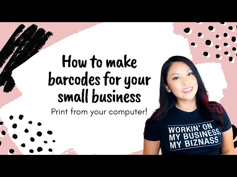 Video: How To Put A Barcode On A Product