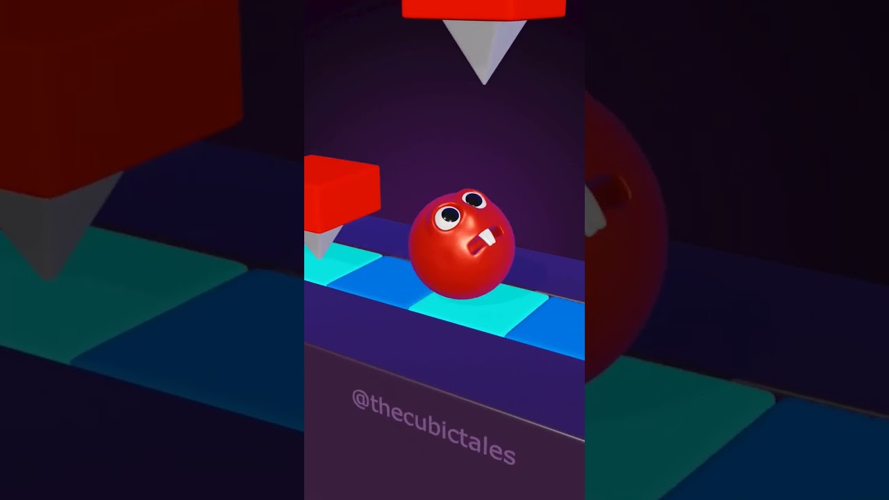 Most satisfying red ball animation. 