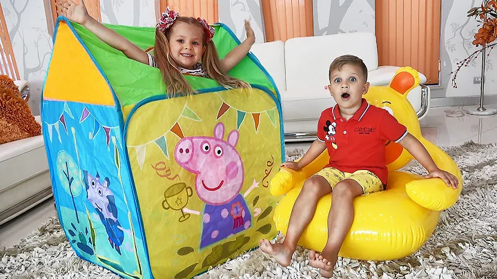 Diana Pretend Play with Playhouse Tent Toy