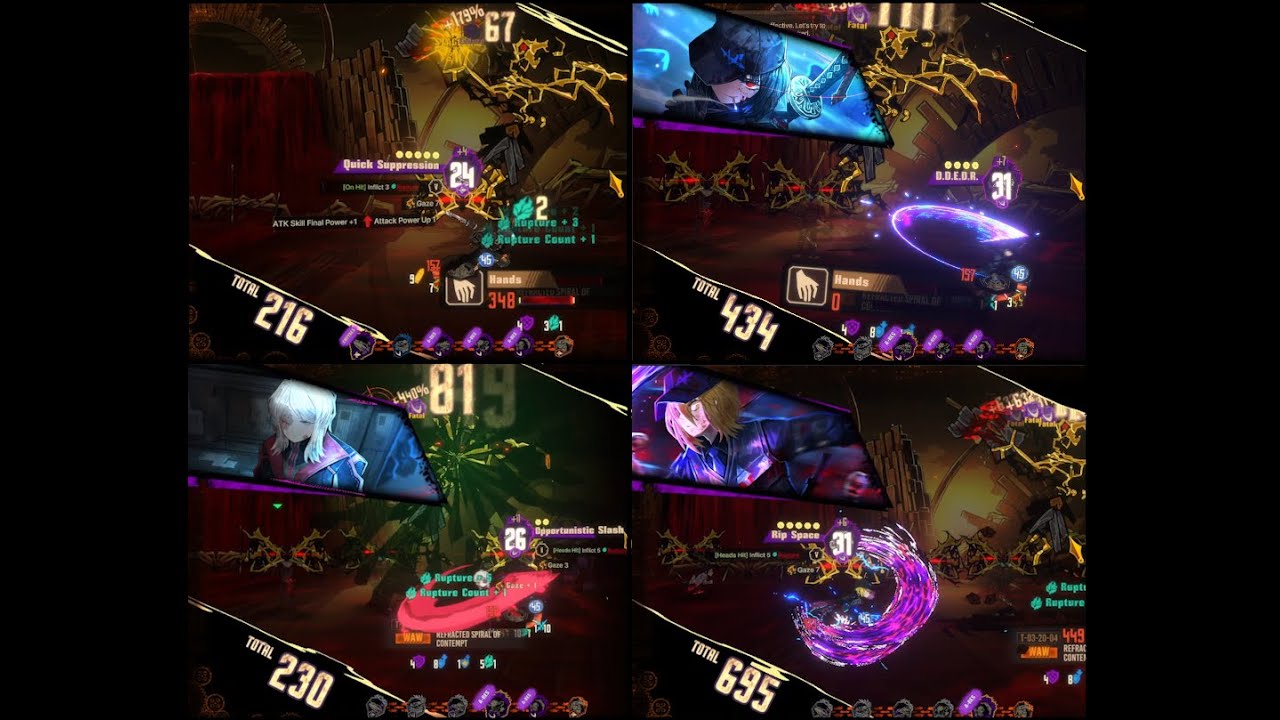 [Limbus company] Spiral of Contempt 6 turn (raw damage team, envy+slash ...