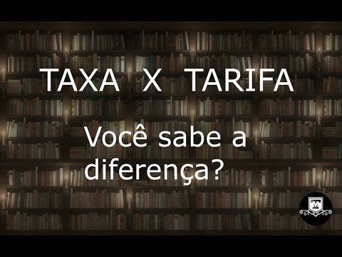 Vídeo: Diferença Entre Tarifa E Preço