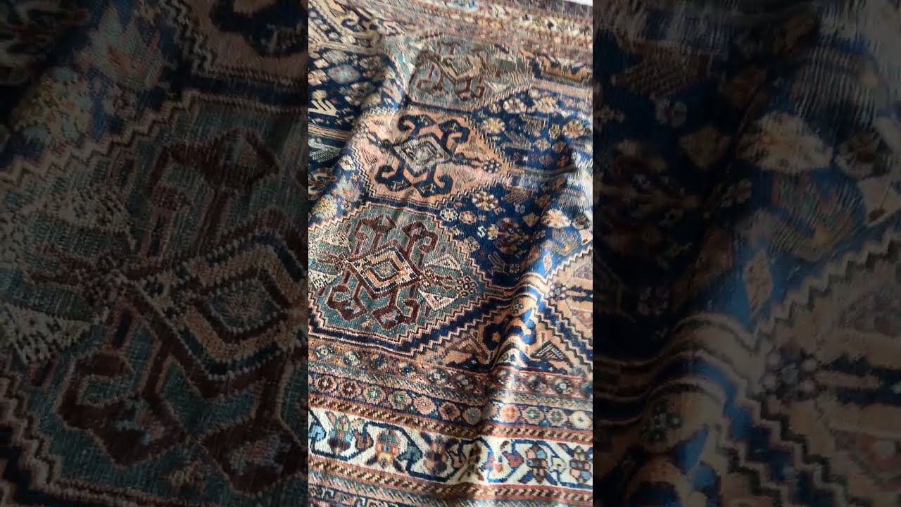 7x10 Antique Nomadic Persian Shiraz Rug