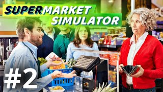 Kassajono KASVAA! | Supermarket Simulator Suomi #2