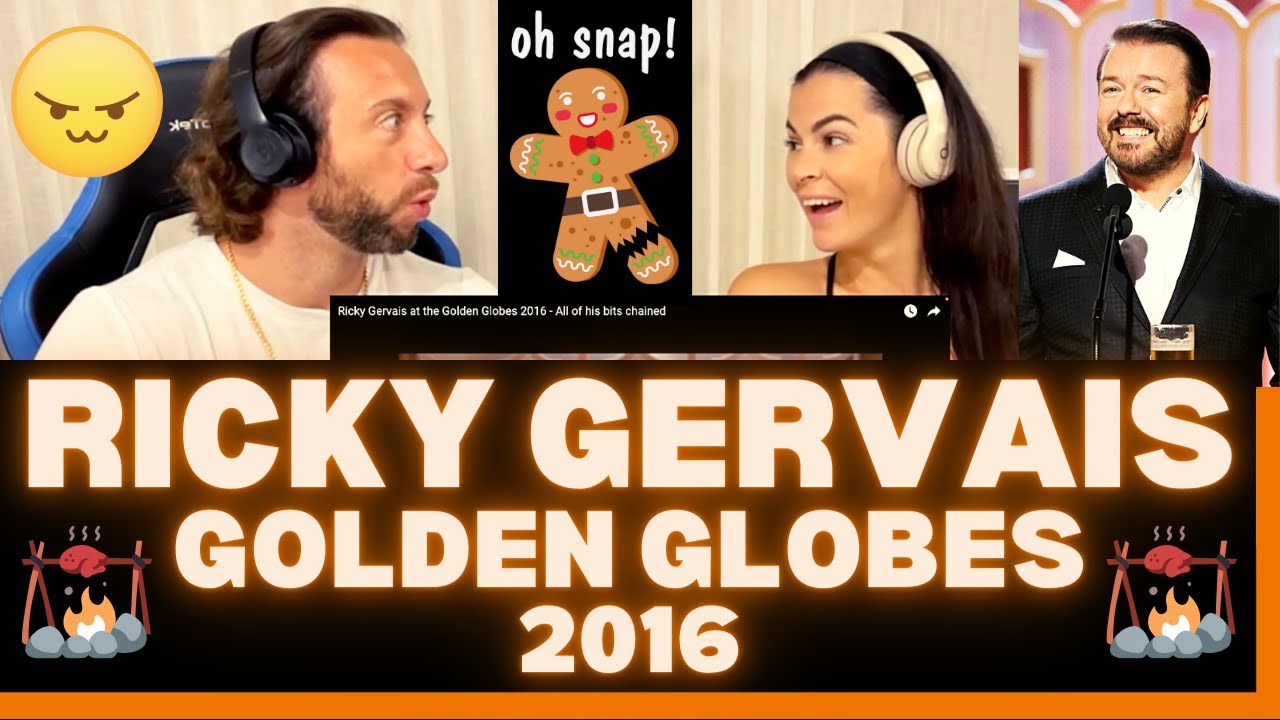 Ricky Gervais Roasting Celebrities 2016 Golden Globe Awards Reaction