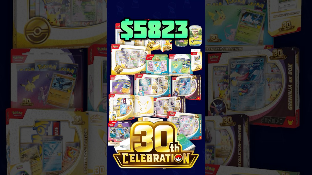 All Pokémon 30th Anniversary Products