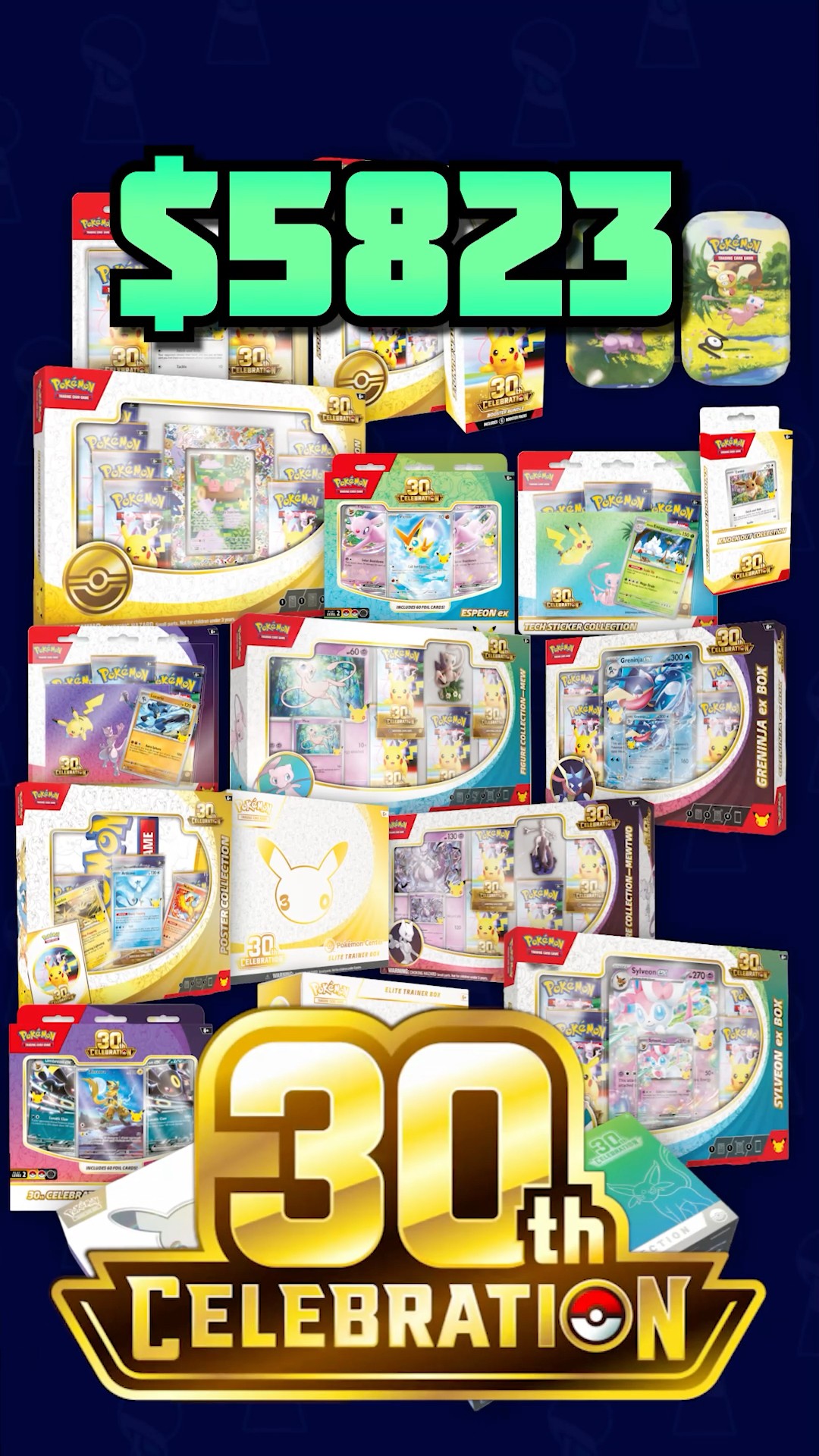 All Pokémon 30th Anniversary Products - YouTube