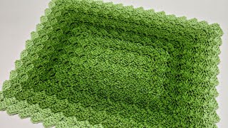 Easy Crochet Block Stitch In The Round - Rectangle From Center Out