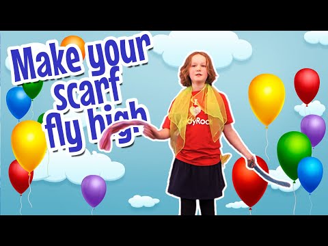 Make Your Scarf Fly High - Action and Movement Song for Babies. Preschoolers, and Kindergarteners