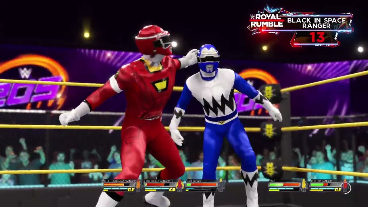 WWE 2K22 Могучие Рейнджеры Королевская Битва