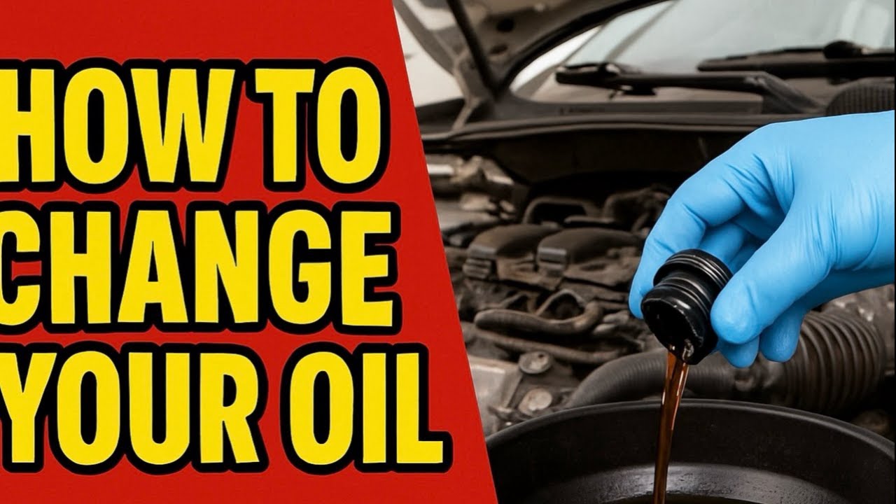 How to change your oil in your car! - YouTube