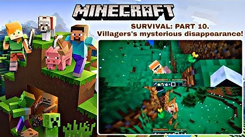 Minecraft Nintendo Switch Edition G15, 2P local splitscreen Survival Mode, Where are the Villagers?
