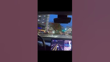 Did Tesla Self Driving Run This Red Light Or Make It ?