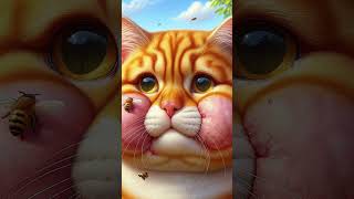Bee Stung 🐝#Cats #Cutecat #Funnycat #Meow #Shorts