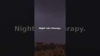 Night rain therapy. | Urban Rain Vibes #Shorts