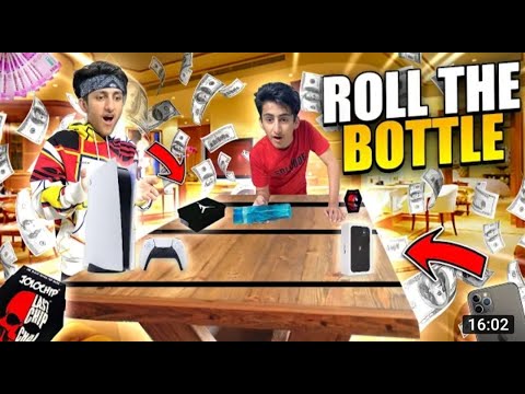 Roll The Bottle Challenge Win iPhone, 1 Lakh Cash 💵 Funny Tik Tok Game –   bottle funny video 2021