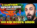 100 KİŞİ BOSSA GİRERSE? ???? YENİ DOKUZ KUYRUK BOSSU 5 SANİYEDE KESİP REKOR KIRDIK! - PUBG 