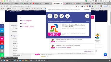 PrestaShop module configuration Open Graph & Twitter Cards tags
