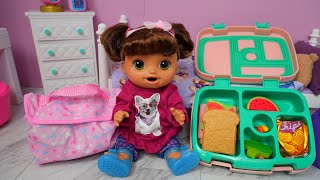 Baby Alive Doll before daycare morning routine and packing lunchbox by The Gummy Channel 182,508 views 1 month ago 8 minutes, 5 seconds