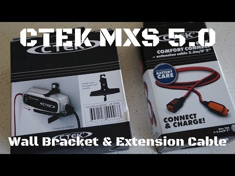 ctek-battery-charger-accessories---wall-bracket-and-extension-cable