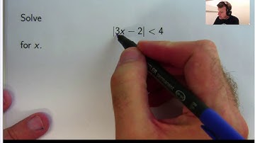How to solve |x - 2| less than 4:  Calculus for Beginners.  Dr Chris Tisdell Live Stream