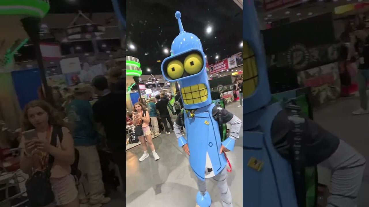 Bite my shiny metal Comic-Con badge! Bender’s here and SDCC just got 100% more metallic! 