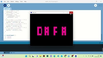 Grafis dan Visualisasi Membuat Object "Nama" 2D & 3D Menggunakan Processing