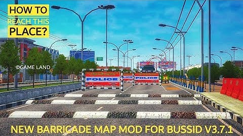 New speed breaker and Barricade mod _Bus simulator Indonesia _bussid bus mod