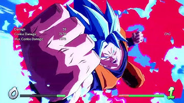 DBFZ: Goku (SSGSS) Ki blast loops (W/ Assist).