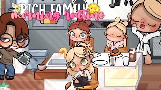 ANIMATED Family Morning Routine | *with voice* | Toca Boca Family Roleplay | Avatar World