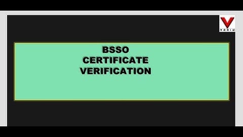 LIVE || BSSO CRTIFICATE VERIFICATION || OSSC || #vanik