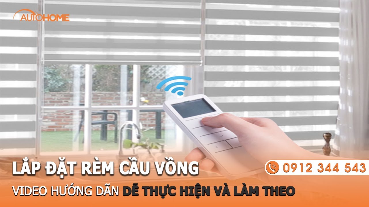 Hướng Dẫn Lắp Đặt Chi Tiết Rèm Cầu Vồng Tự Động - YouTube