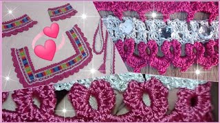 سفيفة بالكروشي على شكل قلب❤️صدر كروشي/بشكل جميل وجديد?لتزيين ڨنادر الصيف/Heart shaped crochet pillow