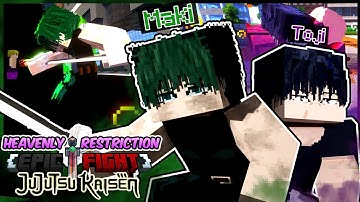 Heavenly Restriction with EPIC FIGHT Animations as Maki and Toji in Minecraft Jujutsu Kaisen!