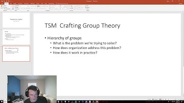 TSM Crafting Profession Group Theory