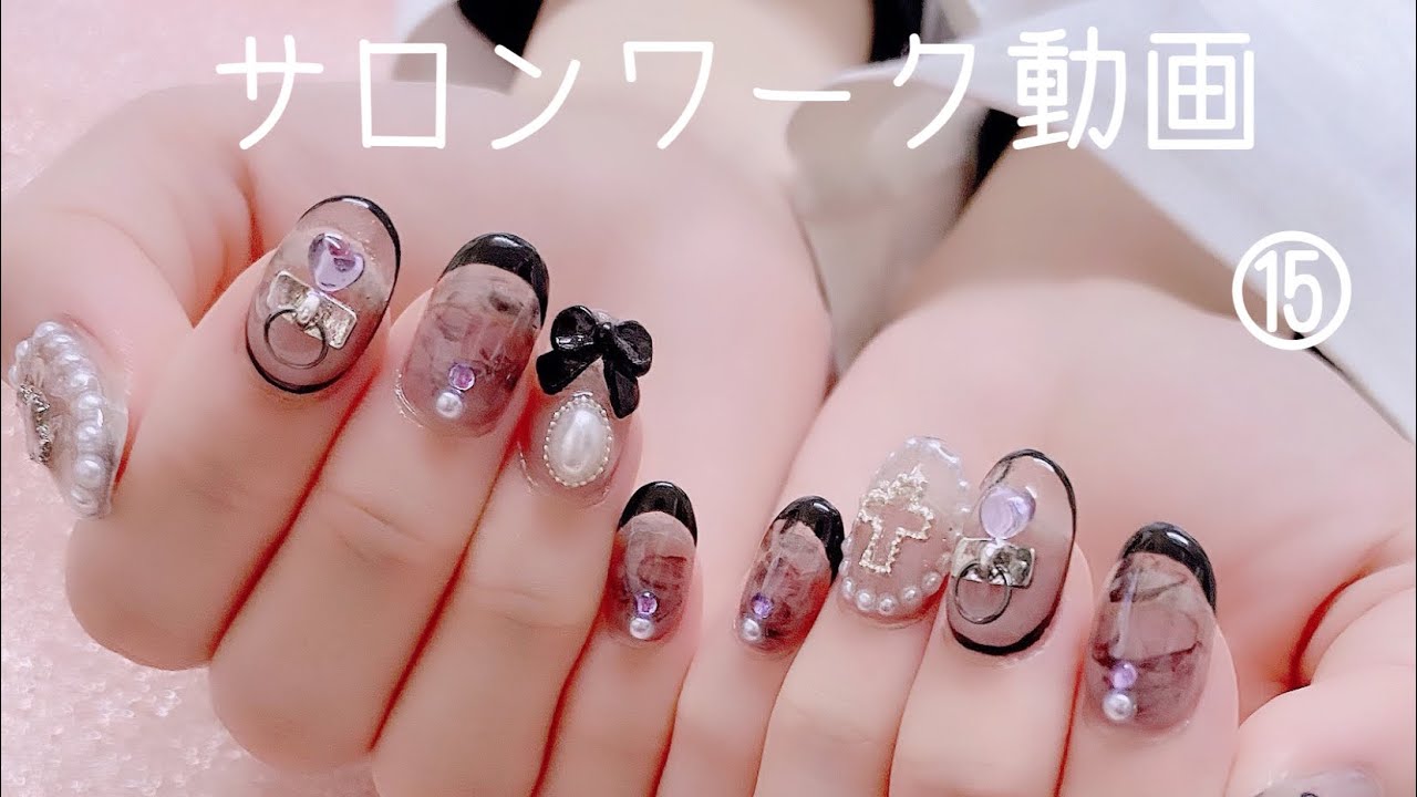ネイルサロンのサロンワーク動画 ジェルネイル トップコート サロンワーク動画 ネイルサロン ネイル Nail 長さ出し スカルプ ネイルコーティング Youtube