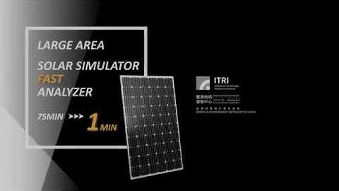 Measurement the non-uniformity & instability for solar simulators in 1 minute.