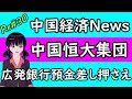 恒大 中国恒大 中国 経済 news 中国恒大集団 広発銀行預金差し押さえ 預金閉鎖 恒大 提訴 中国政府当局 恒大の2件のプロジェクト停止 ますます経営困難に #30